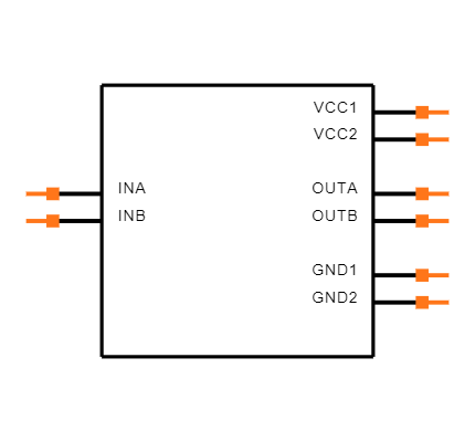 ISO7720FDR Symbol