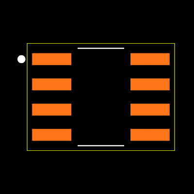 ISO7720QDRQ1 Footprint