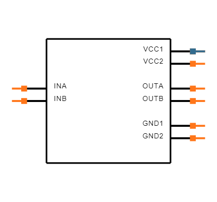ISO7721FQDRQ1 Symbol