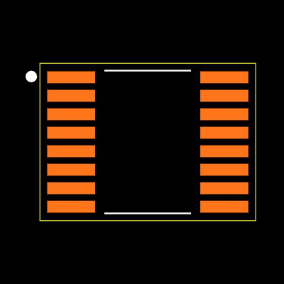 ISO7741DBQ Footprint