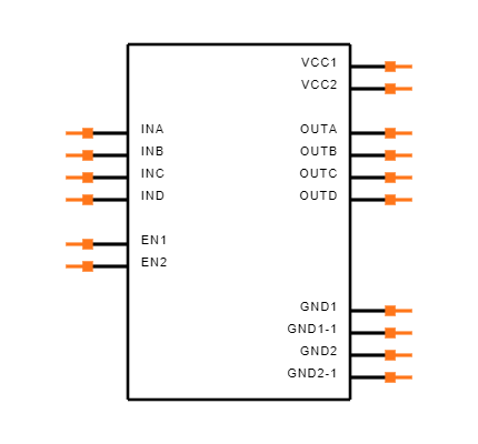 ISO7741DW Symbol