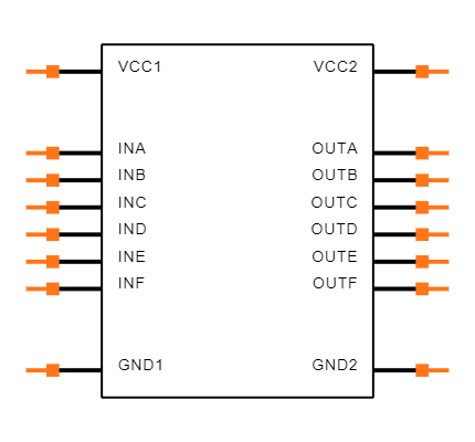 ISO7760DWR Symbol