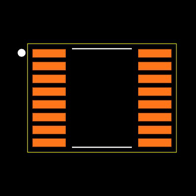 ISO7761FDBQR Footprint