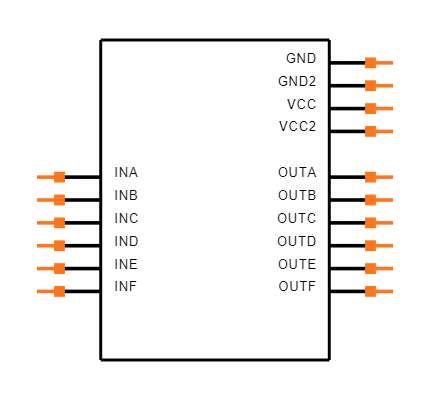 ISO7761FQDWQ1 Symbol