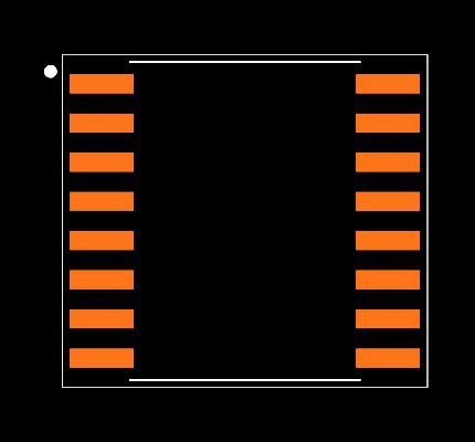 ISO7761QDWRQ1 Footprint