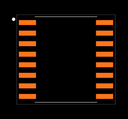 ISO7763FDW Footprint