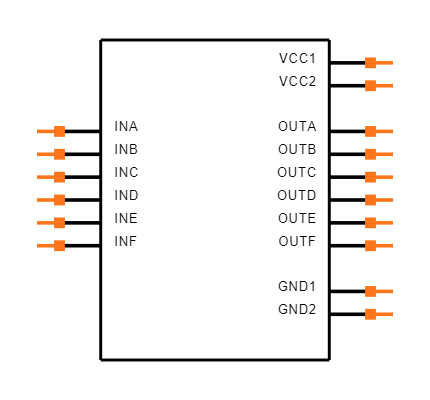 ISO7763FDW Symbol