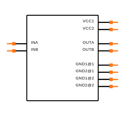 ISO7820FDWR Symbol