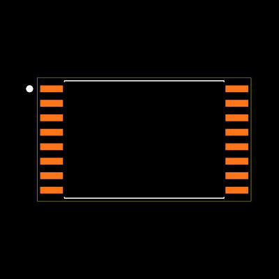ISO7821FDWW Footprint