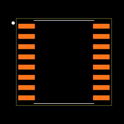 ISO7840FDWR Footprint
