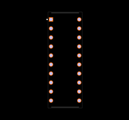 LM1036N/NOPB Footprint
