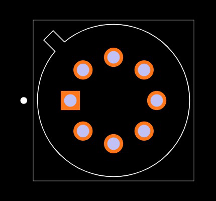 LM1558H/NOPB Footprint