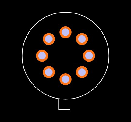 LM158AH/NOPB Footprint