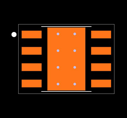 LM22673QMRE-5.0/NOPB Footprint