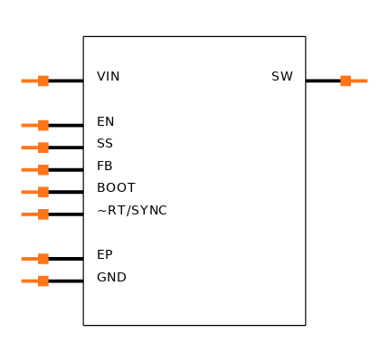 LM22680MR-ADJ/NOPB Symbol