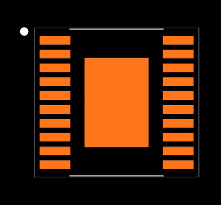 LM25005MHX/NOPB Footprint