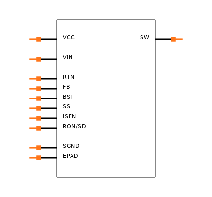 LM25010SDX/NOPB Symbol