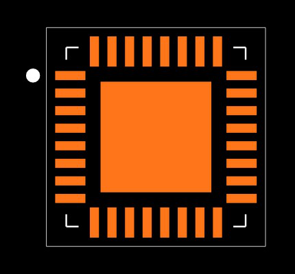 LM25119QPSQ/NOPB Footprint