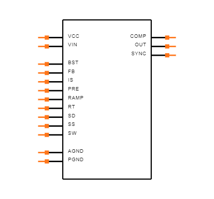 LM25574MTX Symbol