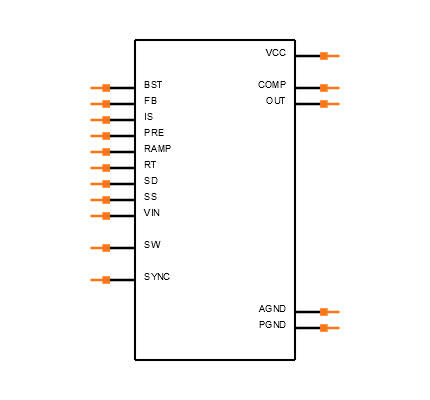 LM25574QMTX/NOPB Symbol
