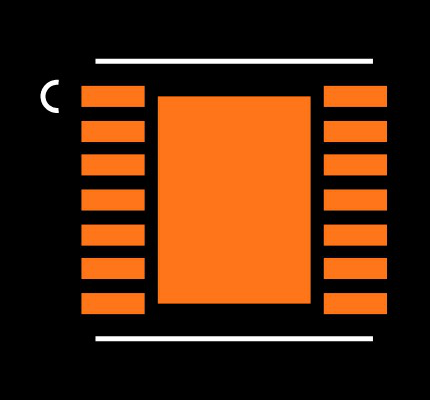 LM2623LD/NOPB Footprint