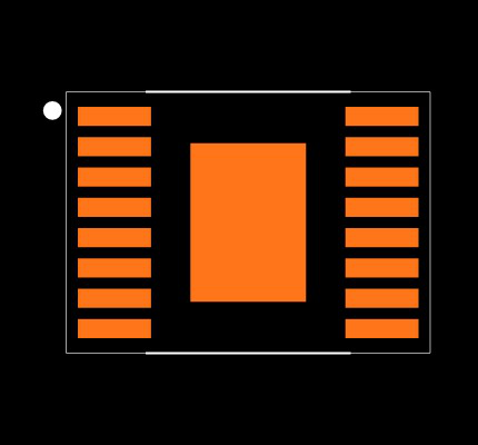 LM26400YMHX/NOPB Footprint