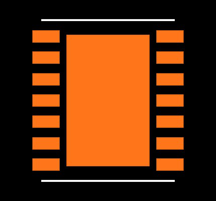 LM2673SDX-ADJ/NOPB Footprint