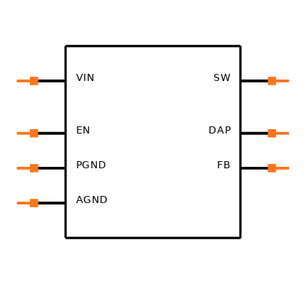 LM2735XSD/NOPB Symbol