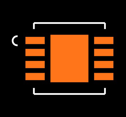 LM2738XSD/NOPB Footprint