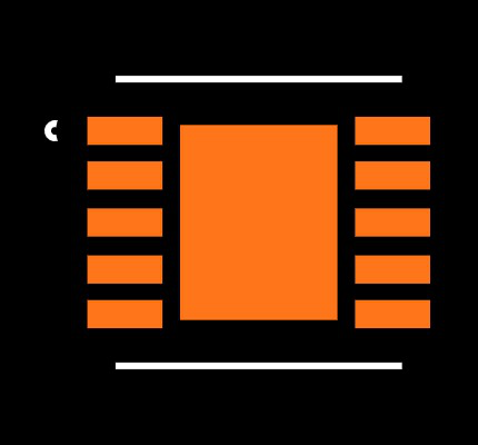 LM2750SDX-ADJ/NOPB Footprint
