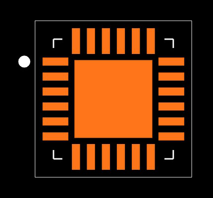LM27965SQX/NOPB Footprint