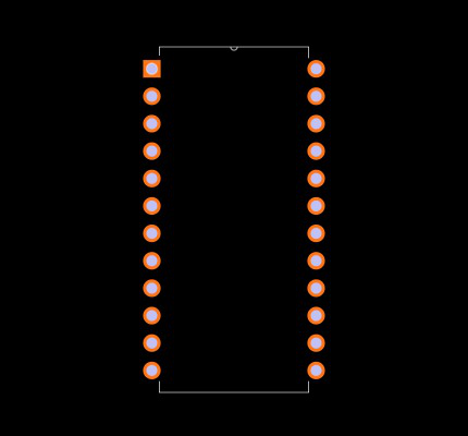 LM2825HN-ADJ Footprint