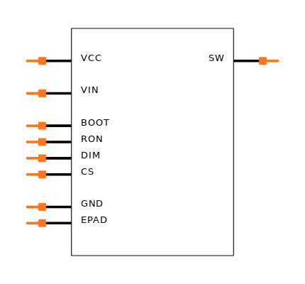 LM3402MRX/NOPB Symbol