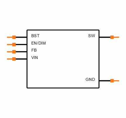 LM3405AXMK/NOPB Symbol
