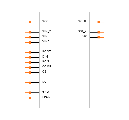 LM3406MHX/NOPB Symbol