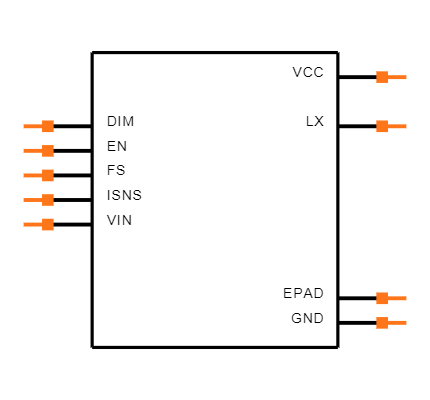 LM3407MYX Symbol