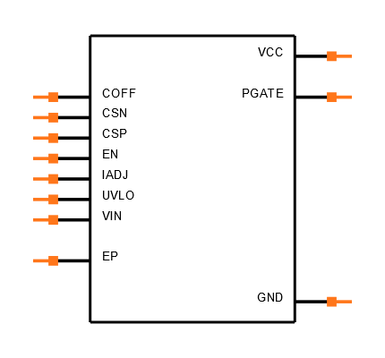 LM3409MYX/NOPB Symbol
