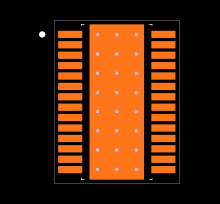 LM34936QPWPRQ1 Footprint