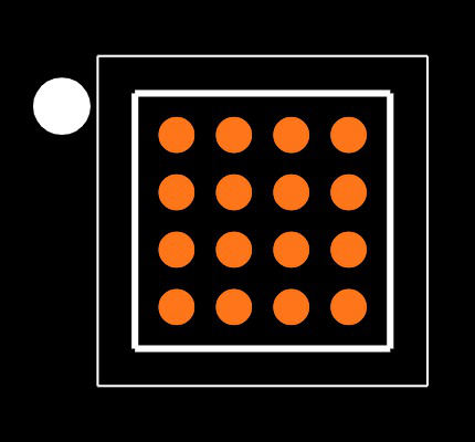 LM3560TLE-20/NOPB Footprint