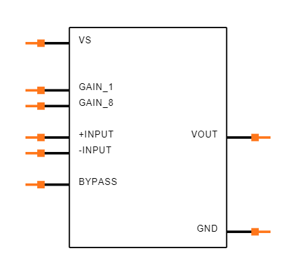 LM386N-3/NOPB Symbol