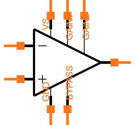 LM386N-4 Symbol