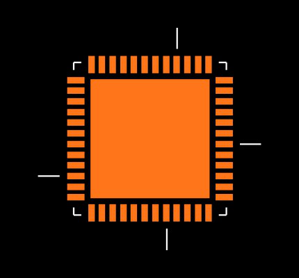 LM3S310-IGZ25-C2 Footprint