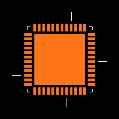 LM3S817-IGZ50-C2 Footprint