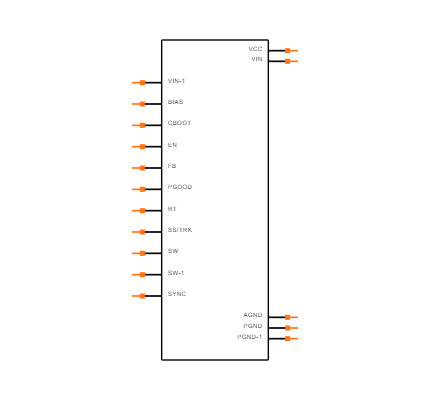 LM43603AQPWPTQ1 Symbol