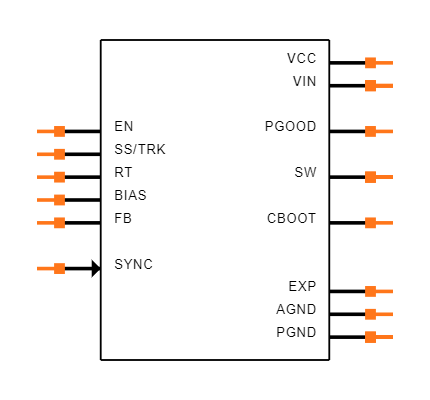 LM43603PWPR Symbol