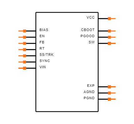 LM46002AQPWPRQ1 Symbol
