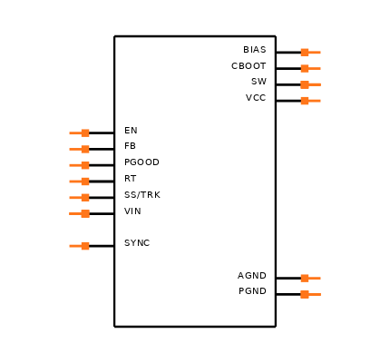 LM46002PWPR Symbol