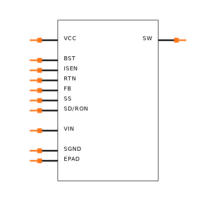 LM5010ASD/NOPB Symbol