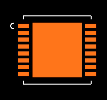 LM5026SD/NOPB Footprint