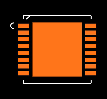 LM5041ASD/NOPB Footprint